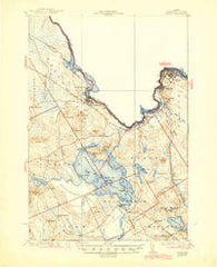 Calais Maine Historical topographic map, 1:62500 scale, 15 X 15 Minute, Year 1932