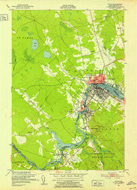 Calais Maine Historical topographic map, 1:24000 scale, 7.5 X 7.5 Minute, Year 1949