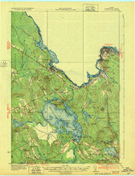 Calais Maine Historical topographic map, 1:62500 scale, 15 X 15 Minute, Year 1932