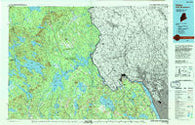 Calais Maine Historical topographic map, 1:100000 scale, 30 X 60 Minute, Year 1994