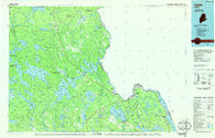 Calais Maine Historical topographic map, 1:100000 scale, 30 X 60 Minute, Year 1986