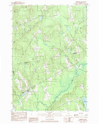 Cambridge Maine Historical topographic map, 1:24000 scale, 7.5 X 7.5 Minute, Year 1984