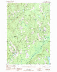 Cambridge Maine Historical topographic map, 1:24000 scale, 7.5 X 7.5 Minute, Year 1984