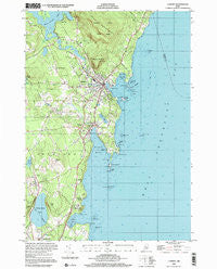 Camden Maine Historical topographic map, 1:24000 scale, 7.5 X 7.5 Minute, Year 2000