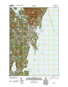 Camden Maine Historical topographic map, 1:24000 scale, 7.5 X 7.5 Minute, Year 2011