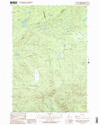 Campbell Brook Maine Historical topographic map, 1:24000 scale, 7.5 X 7.5 Minute, Year 1989