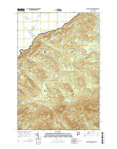 Campbell Brook Maine Current topographic map, 1:24000 scale, 7.5 X 7.5 Minute, Year 2014