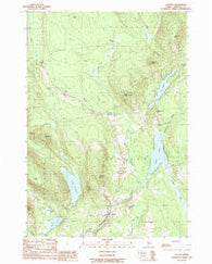 Canaan Maine Historical topographic map, 1:24000 scale, 7.5 X 7.5 Minute, Year 1989