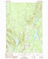 Canaan Maine Historical topographic map, 1:24000 scale, 7.5 X 7.5 Minute, Year 1989