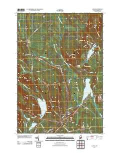 Canaan Maine Historical topographic map, 1:24000 scale, 7.5 X 7.5 Minute, Year 2011