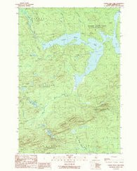 Canada Falls Lake Maine Historical topographic map, 1:24000 scale, 7.5 X 7.5 Minute, Year 1989