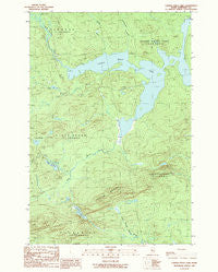 Canada Falls Lake Maine Historical topographic map, 1:24000 scale, 7.5 X 7.5 Minute, Year 1989