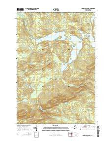 Canada Falls Lake Maine Current topographic map, 1:24000 scale, 7.5 X 7.5 Minute, Year 2014