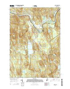 Canton Maine Current topographic map, 1:24000 scale, 7.5 X 7.5 Minute, Year 2014