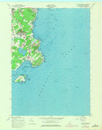 Cape Elizabeth Maine Historical topographic map, 1:24000 scale, 7.5 X 7.5 Minute, Year 1957