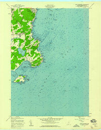 Cape Elizabeth Maine Historical topographic map, 1:24000 scale, 7.5 X 7.5 Minute, Year 1957