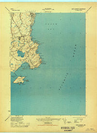 Cape Elizabeth Maine Historical topographic map, 1:24000 scale, 7.5 X 7.5 Minute, Year 1944