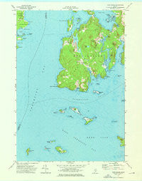 Cape Rosier Maine Historical topographic map, 1:24000 scale, 7.5 X 7.5 Minute, Year 1973