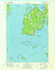 Cape Rosier Maine Historical topographic map, 1:24000 scale, 7.5 X 7.5 Minute, Year 1973