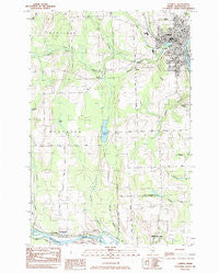 Caribou Maine Historical topographic map, 1:24000 scale, 7.5 X 7.5 Minute, Year 1984
