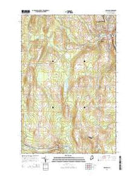 Caribou Maine Current topographic map, 1:24000 scale, 7.5 X 7.5 Minute, Year 2014