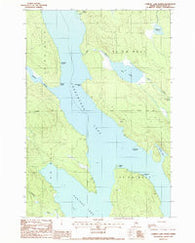 Caribou Lake North Maine Historical topographic map, 1:24000 scale, 7.5 X 7.5 Minute, Year 1988