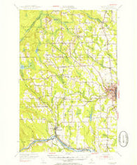 Caribou Maine Historical topographic map, 1:62500 scale, 15 X 15 Minute, Year 1953