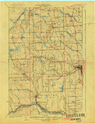 Caribou Maine Historical topographic map, 1:62500 scale, 15 X 15 Minute, Year 1932