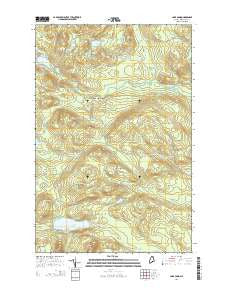 Carr Pond Maine Current topographic map, 1:24000 scale, 7.5 X 7.5 Minute, Year 2014
