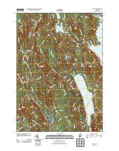Casco Maine Historical topographic map, 1:24000 scale, 7.5 X 7.5 Minute, Year 2011