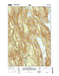 Casco Maine Current topographic map, 1:24000 scale, 7.5 X 7.5 Minute, Year 2014