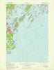 Casco Bay Maine Historical topographic map, 1:62500 scale, 15 X 15 Minute, Year 1957