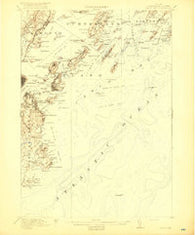 Casco Bay Maine Historical topographic map, 1:62500 scale, 15 X 15 Minute, Year 1916
