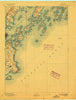 Casco Bay Maine Historical topographic map, 1:62500 scale, 15 X 15 Minute, Year 1893