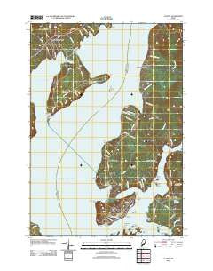 Castine Maine Historical topographic map, 1:24000 scale, 7.5 X 7.5 Minute, Year 2011