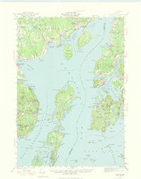 Castine Maine Historical topographic map, 1:62500 scale, 15 X 15 Minute, Year 1941