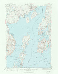Castine Maine Historical topographic map, 1:62500 scale, 15 X 15 Minute, Year 1941