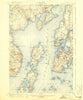 Castine Maine Historical topographic map, 1:62500 scale, 15 X 15 Minute, Year 1904