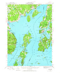 Castine Maine Historical topographic map, 1:62500 scale, 15 X 15 Minute, Year 1941