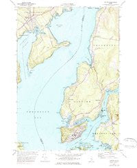 Castine Maine Historical topographic map, 1:24000 scale, 7.5 X 7.5 Minute, Year 1973