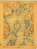 Castine Maine Historical topographic map, 1:62500 scale, 15 X 15 Minute, Year 1904