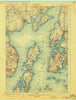 Castine Maine Historical topographic map, 1:62500 scale, 15 X 15 Minute, Year 1904
