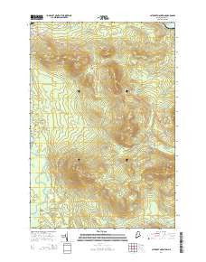 Catheart Mountain Maine Current topographic map, 1:24000 scale, 7.5 X 7.5 Minute, Year 2014