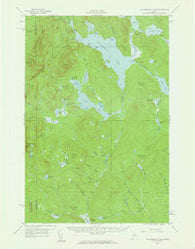Caucomgomoc Lake Maine Historical topographic map, 1:62500 scale, 15 X 15 Minute, Year 1958