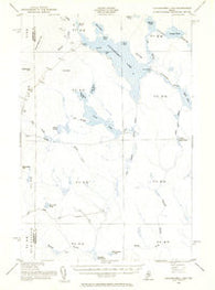 Caucomgomoc Lake Maine Historical topographic map, 1:62500 scale, 15 X 15 Minute, Year 1954