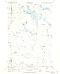 Caucomgomoc Lake Maine Historical topographic map, 1:62500 scale, 15 X 15 Minute, Year 1954