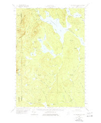 Caucomgomoc Lake Maine Historical topographic map, 1:62500 scale, 15 X 15 Minute, Year 1958