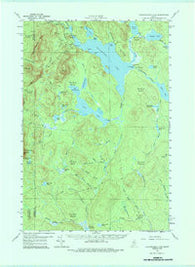 Caucomgomoc Lake Maine Historical topographic map, 1:62500 scale, 15 X 15 Minute, Year 1958