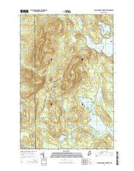 Caucomgomoc Lake West Maine Current topographic map, 1:24000 scale, 7.5 X 7.5 Minute, Year 2014