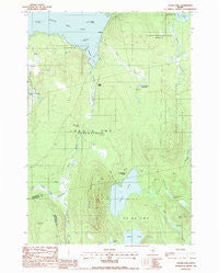 Cedar Lake Maine Historical topographic map, 1:24000 scale, 7.5 X 7.5 Minute, Year 1988